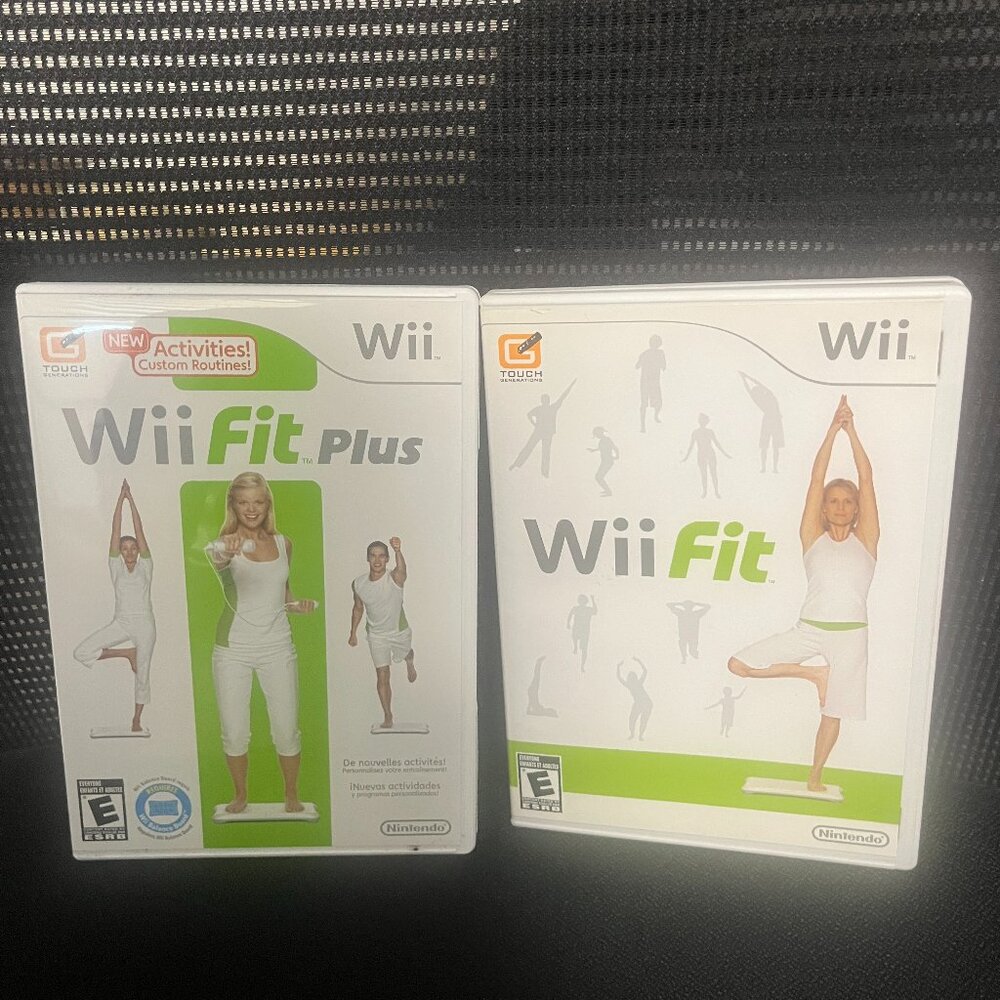 WII fit and fit plus games NINTENDO WII
